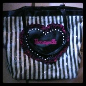 Betsey Johnson large sequin purse